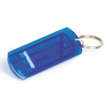 Key Ring, 3 Tone Whistle - Translucent Blue